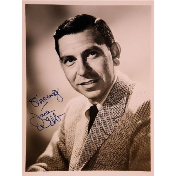 Jack Webb signed portrait photo
