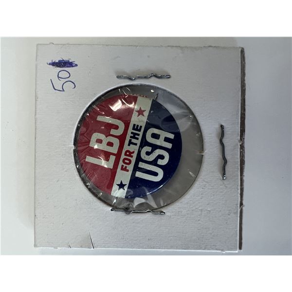 Lyndon B. Johnson Presidential campaign pin
