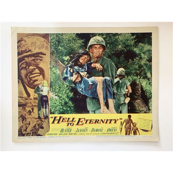 Hell to Eternity original 1960 vintage lobby card