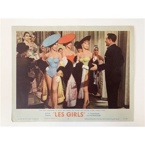 Les Girls original 1957 vintage lobby card