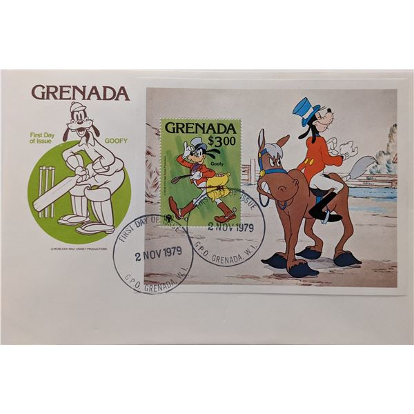Grenada 1979 Goofy Disney First Day Cover