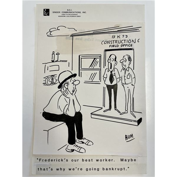 Frank Brummer Original Cartoon