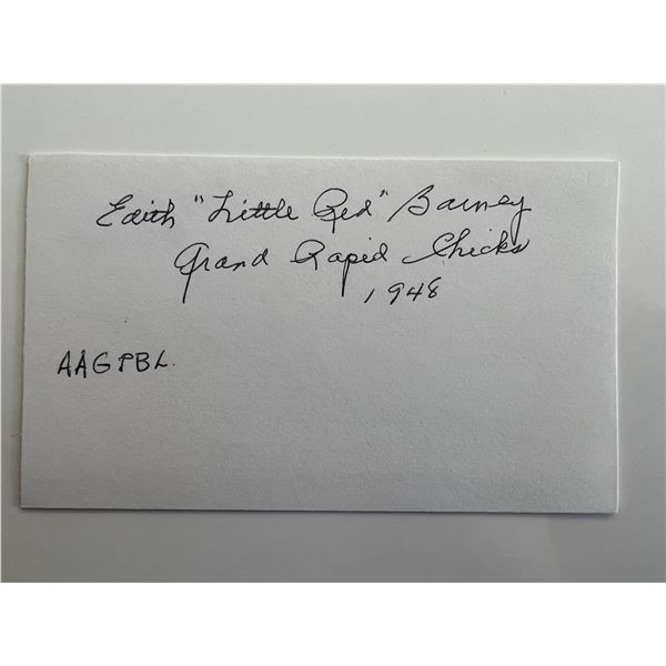 Edith Barney  original signature