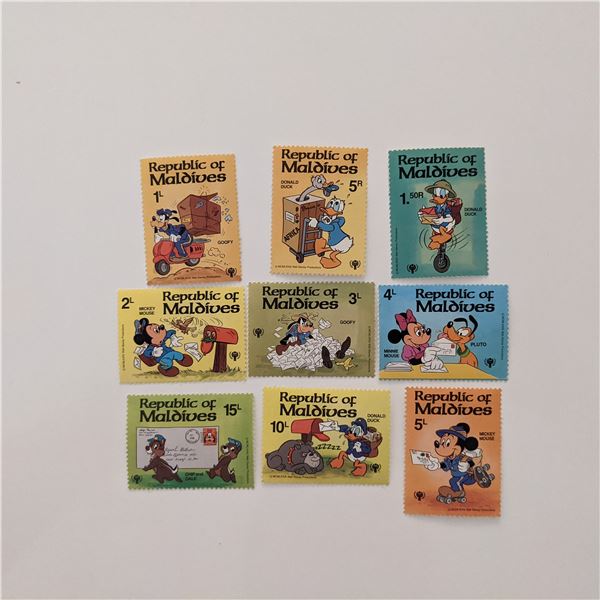 Maldives 1979 Disney Stamp Set
