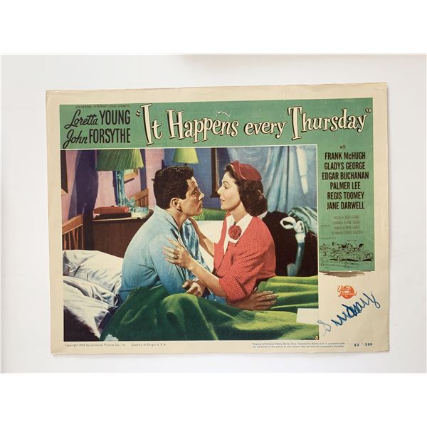 It Happens Every Thursday  original 1953 vintage lobby card