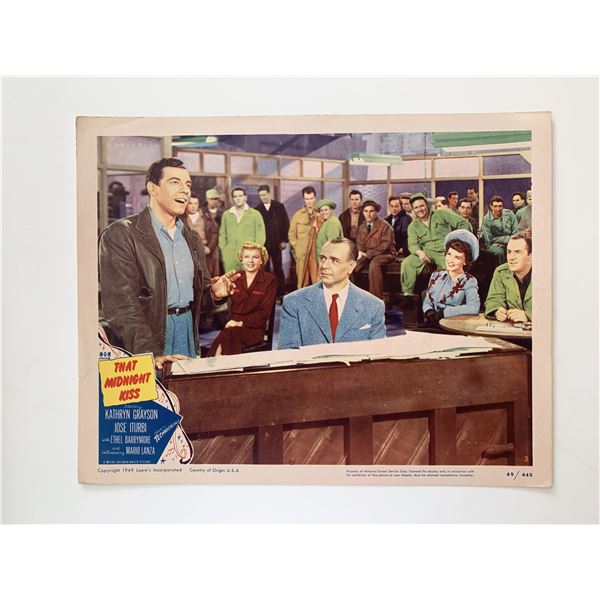 That Midnight Kiss original 1949 vintage lobby card