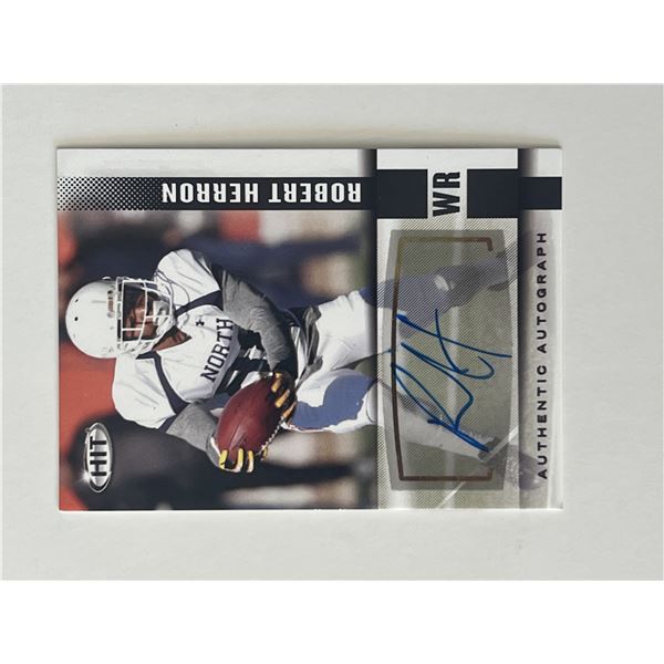 Robert Herron signed autographed card