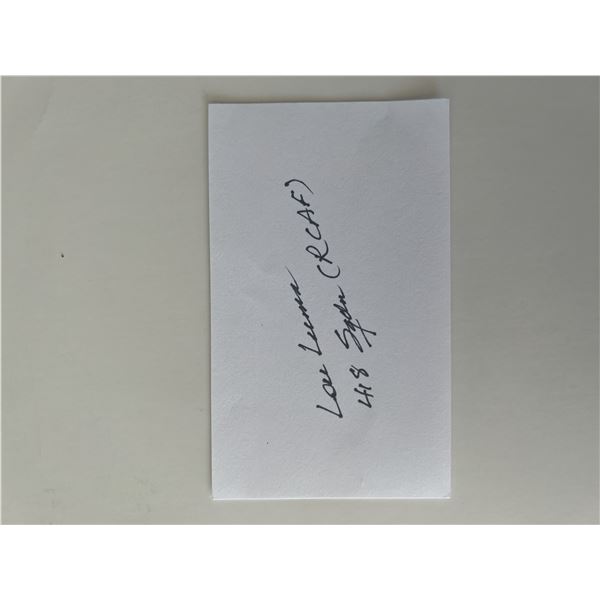 RCAF pilot original signature