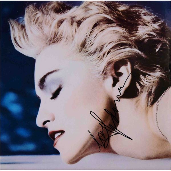 Madonna signed True Blue album