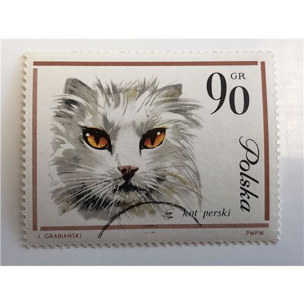 1964 Cat Stamp - Poland