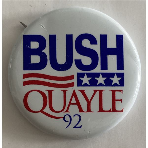 Bush-Quayle 1992 Presidential campaign pin