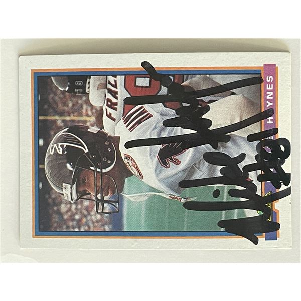 Atlanta Falcons Michael Haynes 1991 Topps #17 signed trading card
