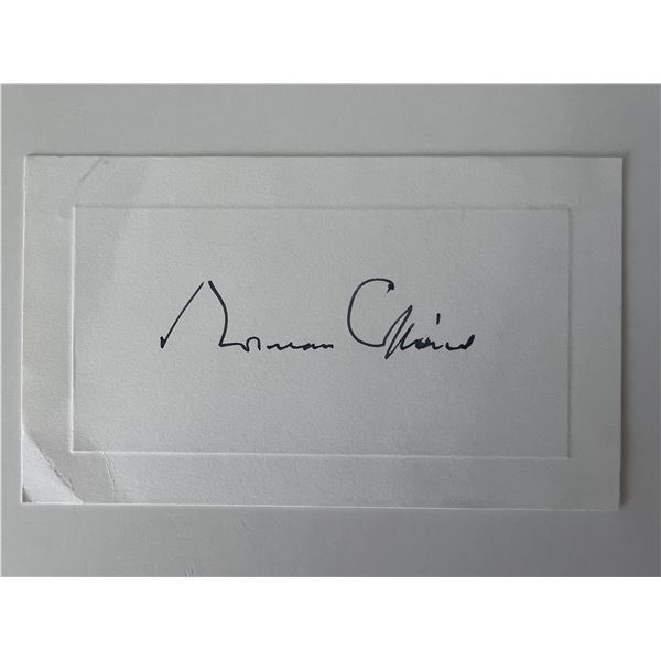 Norman Collins original signature