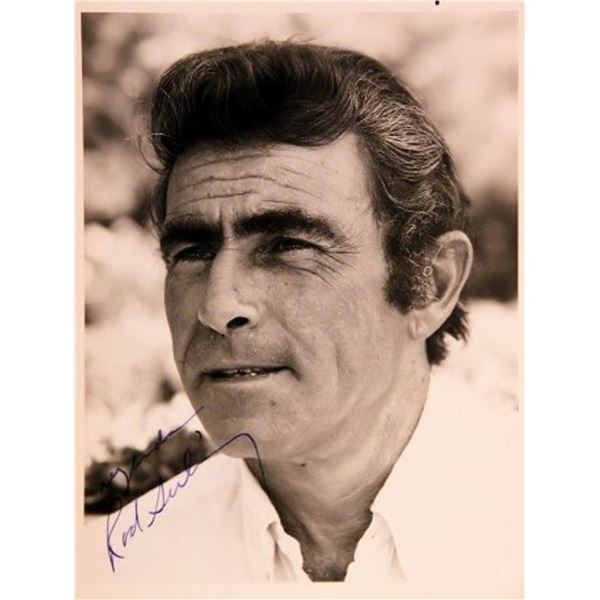 Twilight Zone Rod Serling signed portrait photo