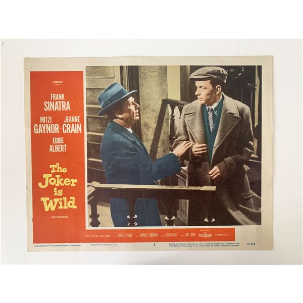 The Joker Is Wild original 1957 vintage lobby card