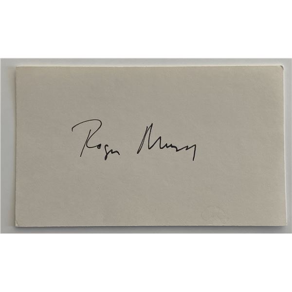 Actor Roger Mann original signature