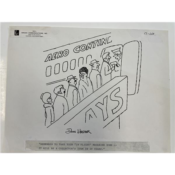 Don Hester Original Cartoon