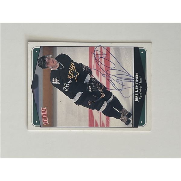 Dallas Stars Jere Lehtinen 2001 Victory #93 signed trading card