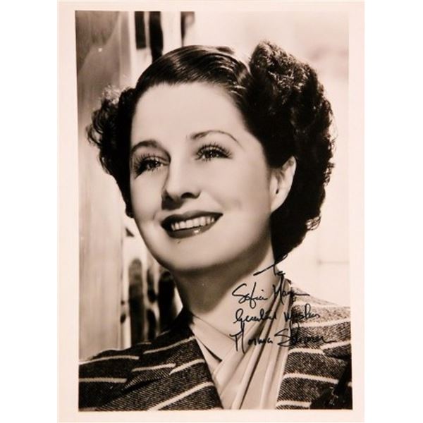 Norma Shearer signed portrait photo