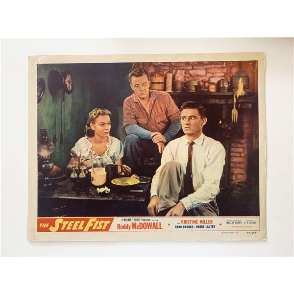 The Steel Fist original 1952 vintage lobby card