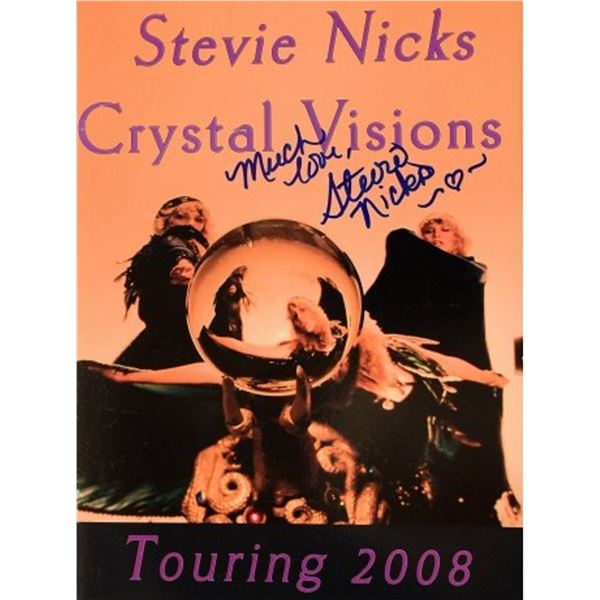 Stevie Nicks signed tour book