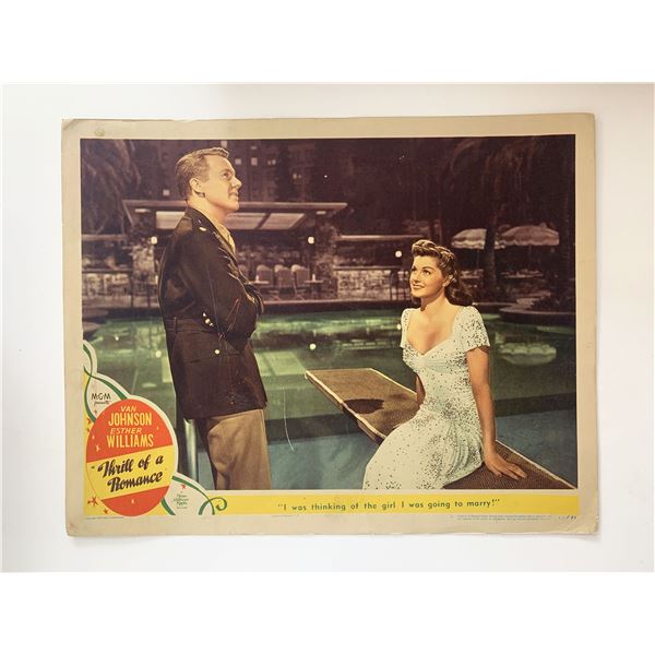 Thrill of a Romance original 1945 vintage lobby card