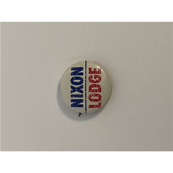 Nixon-Lodge  vintage campaign pin