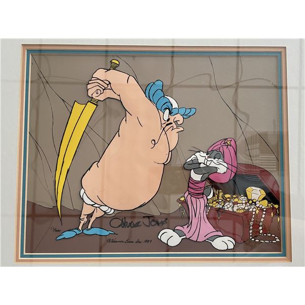 Bugs Bunny Chuck Jones signed framed hand painted cel