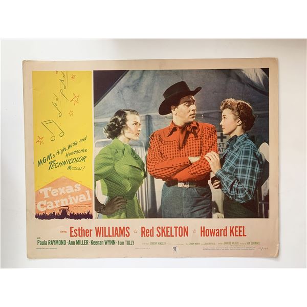 Texas Carnival original 1951 vintage lobby card