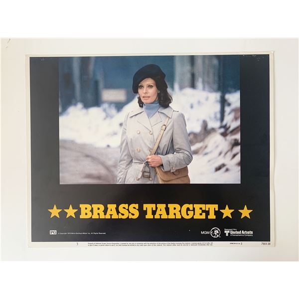 Brass Target original 1978 vintage lobby card