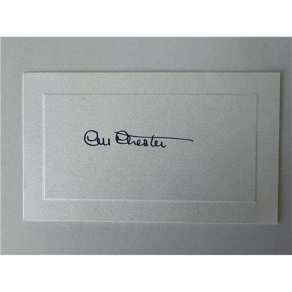 WWI Colby Mitchell Chester original signature