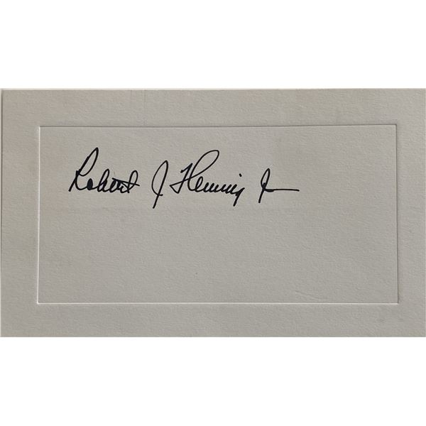 Robert J. Hemming original signature