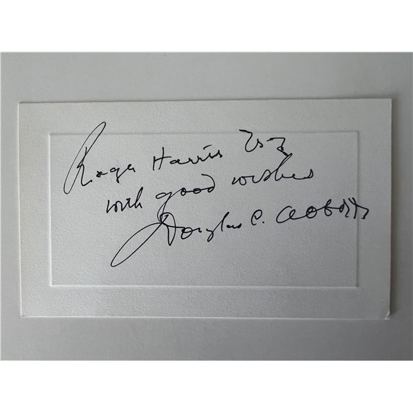 Douglas Abbott original signature