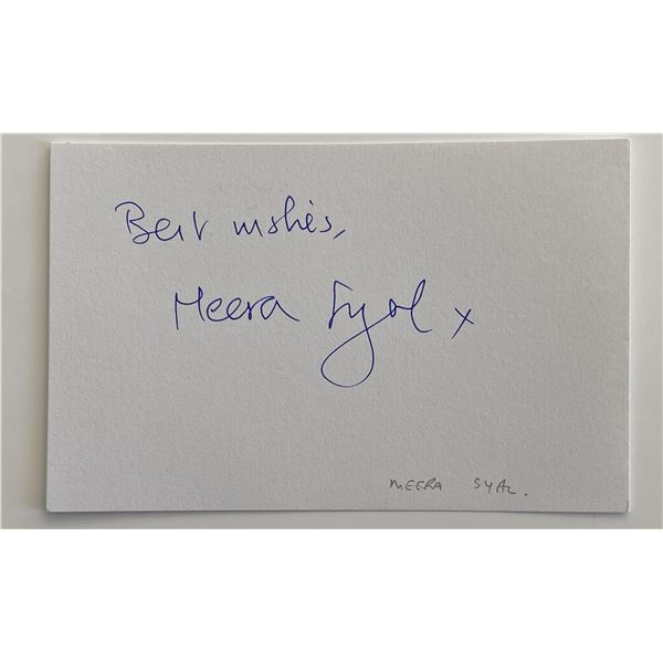 Meera Syal original signature