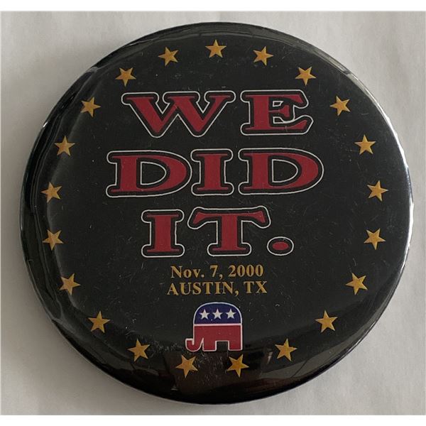 2000 Bush and Cheney President Campaign pin