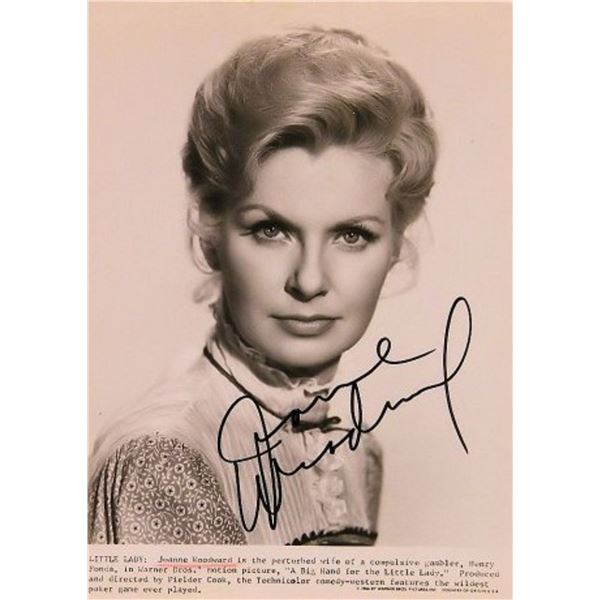 Joanne Woodward signed portrait photo