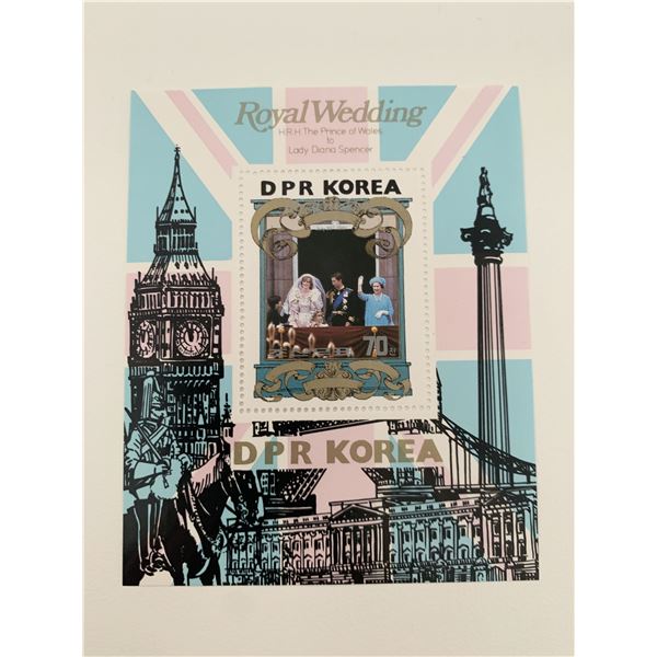 Royal Wedding DPR Korea commemorative stamp