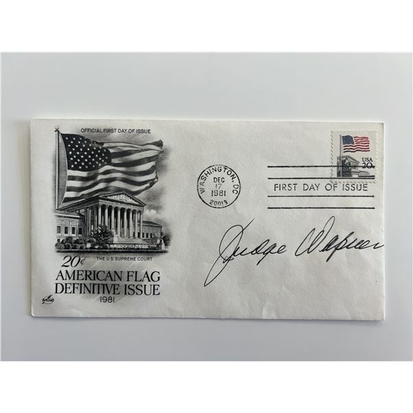 Judge Joseph Wapner signed commemorative cover