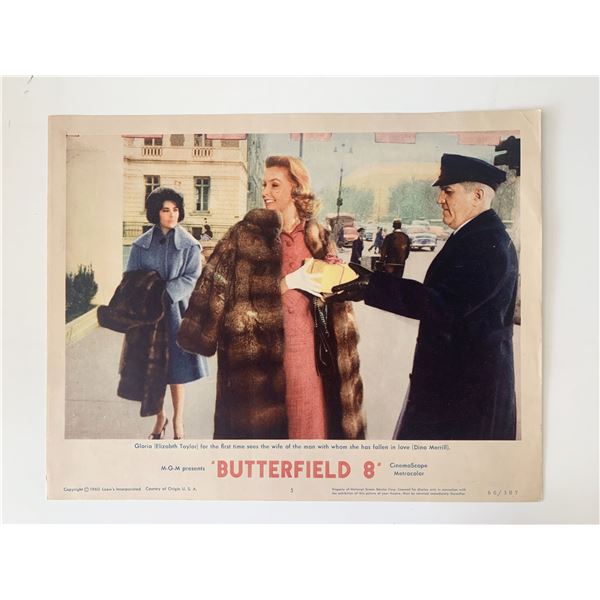 Butterfield 8 original 1960 vintage lobby card