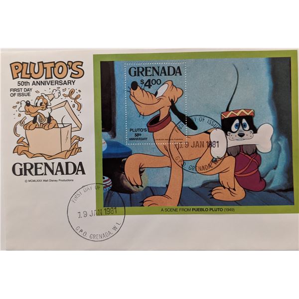 1981 Grenada  Pluto's 50th Anniversary First Day Cover