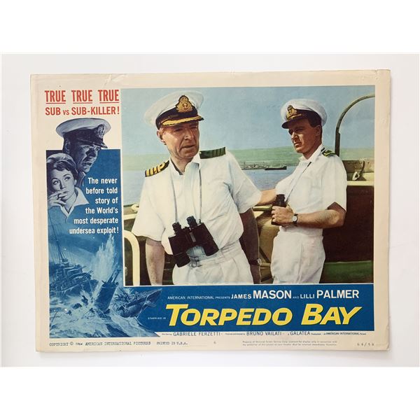 Torpedo Bay original 1964 vintage lobby card