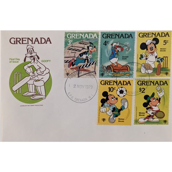 Grenada 1979 Disney's Goofy Commemorative First Day Cover