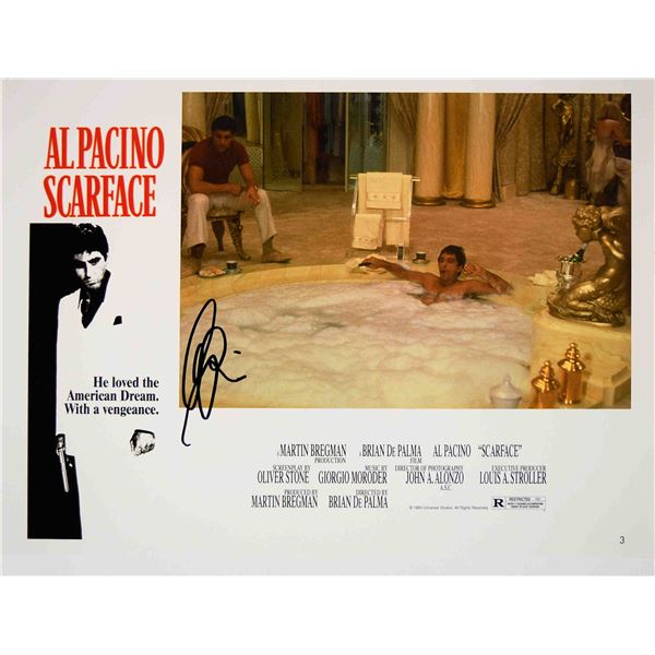 Scarface signed lobby card