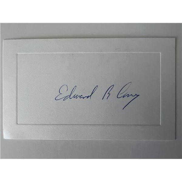 Journalist Edward R. Cony original signature