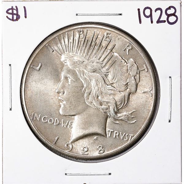 1928 $1 Peace Silver Dollar Coin
