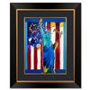 Image 1 : Peter Max "United We Stand" Original Mixed Media on Paper