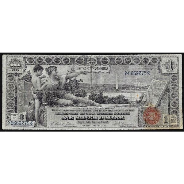 1896 $1 Educational Silver Certificate Note