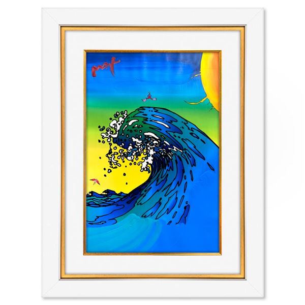 Peter Max "Jingle Ball" Original Mixed Media on Paper