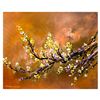 Image 1 : Thomas Leung "Yellow Plum Blossom" Original Acrylic on Board