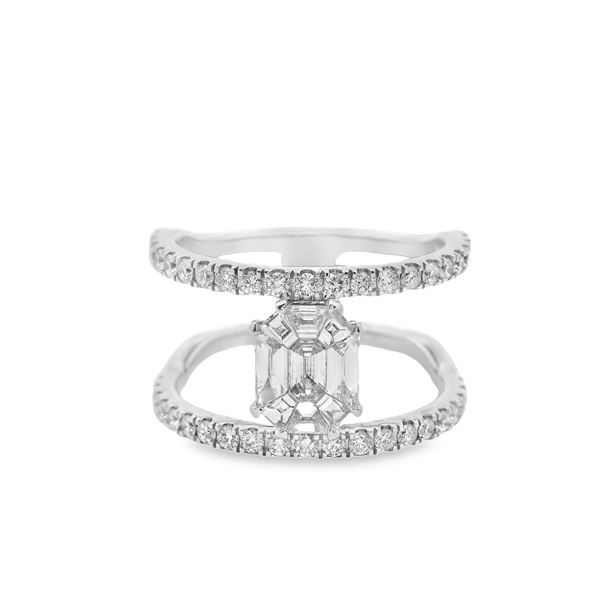 14KT White Gold 1.15 ctw Diamond Ring